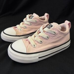 Converse Kids Light Pink Canvas Sneakers